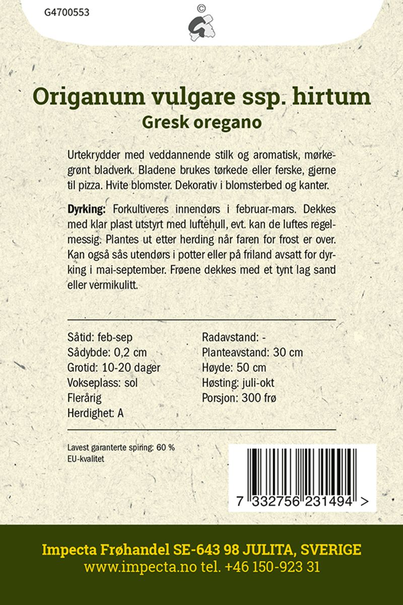 Gresk oregano