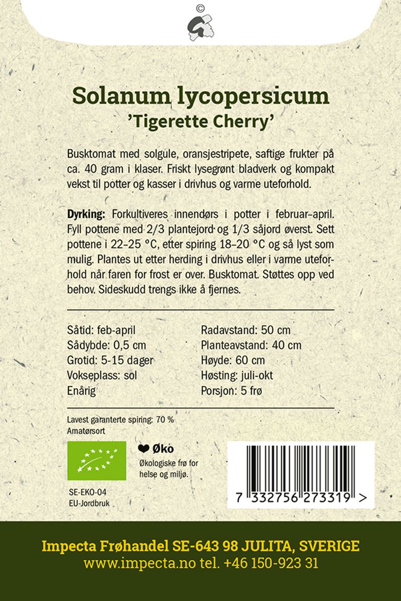 Cherrytomat Tigerette Cherrytomat Tigerette