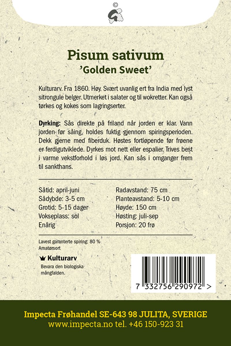 Sukkerert Golden Sweet