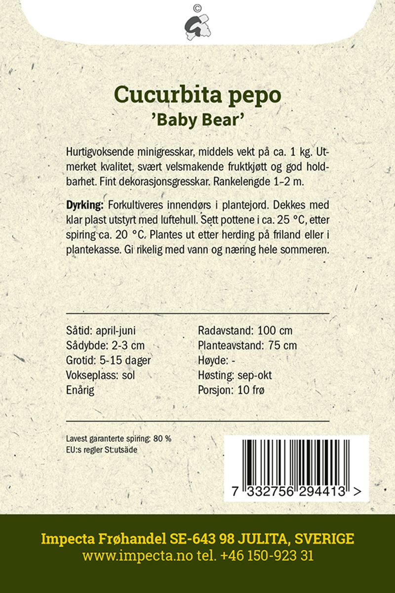 Mandelgresskar 'Baby Bear'