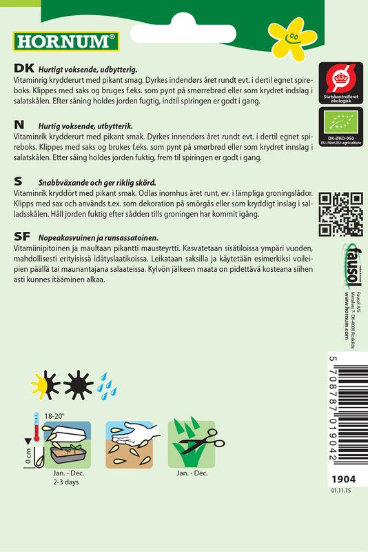Karse(Lat: Lepidium sativum)